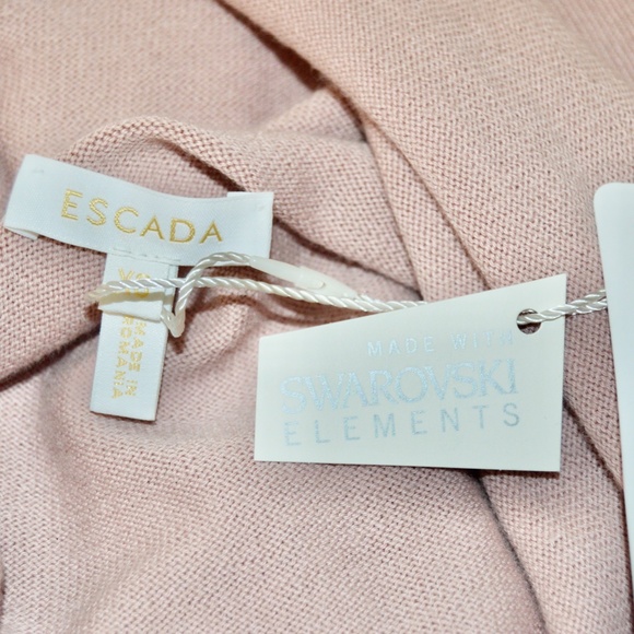๐ท๏ธ NWT Escada Light Litchi Cashmere Top - Picture 8 of 10